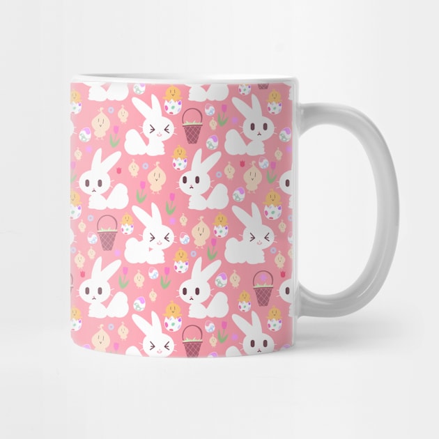 Easter Bunny Pink Pattern by saradaboru